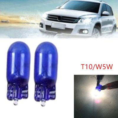 【CW】10pcs 5W T10 Cool White Halogen Bulb Signal Car Light Source Parking 8000K Interior Car Light Lamp