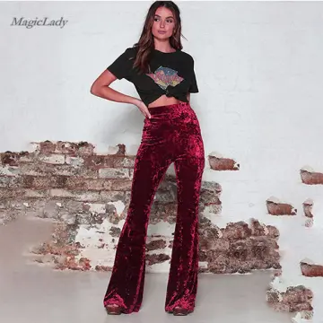 Gold bell bottom on sale pants