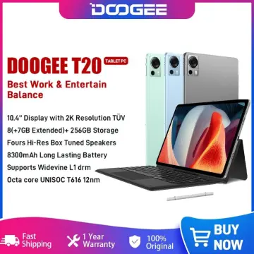 DOOGEE T20 Tablet PC 10.4 2K TÜV Certified Display 8GB+256GB Octa Core  Widevine L1 Four Hi-Res Speakers 8300mAh Battery Tab