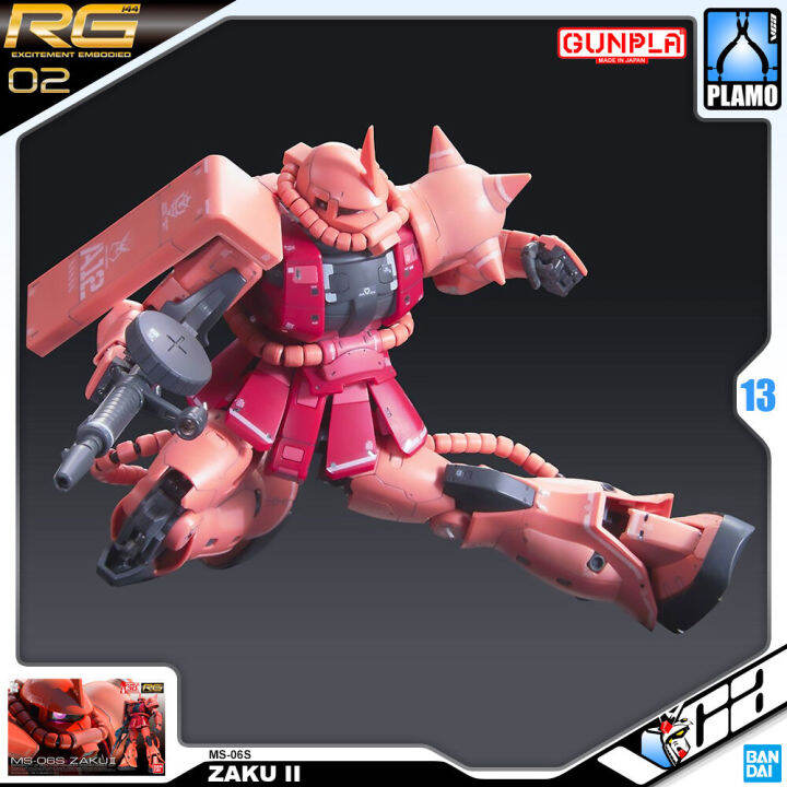 vca-bandai-gunpla-real-grade-rg-1-144-ms-06s-zaku-ii-ประกอบ-หุ่นยนต์-โมเดล-กันดั้ม-กันพลา-ของเล่น-vcagth-gundam