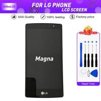 5.0 สำหรับ LG Magna H525N H525 H522Y H520Y H500 H502 ชิ้นส่วนจอสัมผัสแอลซีดีของเครื่องแปลงดิจิทัลกรอบ BEZEL