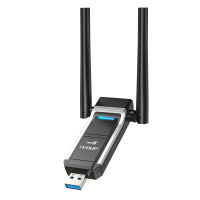 WiFi 6 USB 3.0ตัวรับสัญญาณ WiFi 1800Mbps Dual Band AX Windows 10 11การ์ดเน็ตเวิร์ก