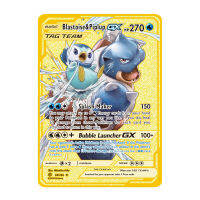 27 รูปแบบ Pokemon Blastoise Piplup GX EX สแตนเลสโลหะของเล่นงานอดิเรกงานอดิเรกของสะสมคอลเลกชันเกมอะนิเมะการ์ด-Souyine