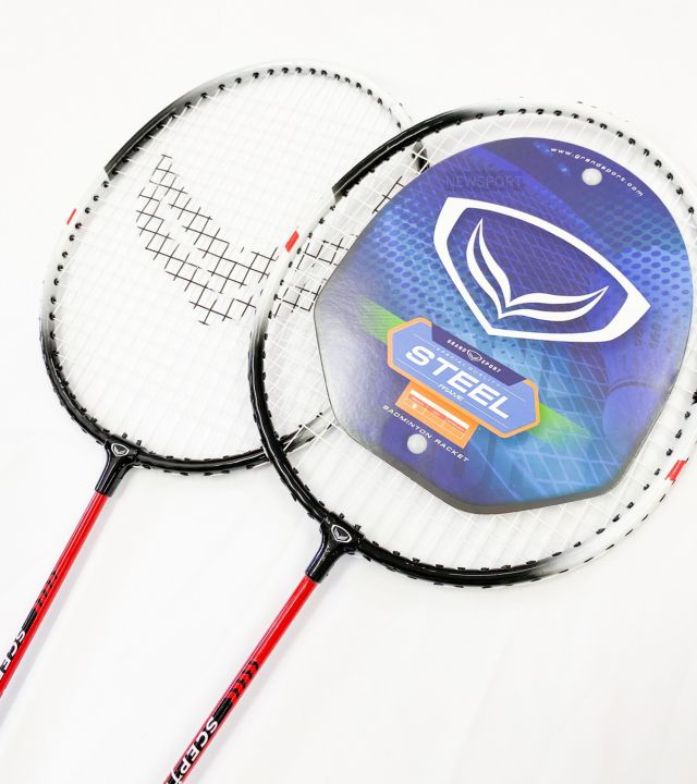 ไม้แบดมินตัน-grand-sport-แพคคู่-2-อัน-แถมฟรี-ลูกแบดมินตัน-yonex-1-ลูก-รุ่น-372181