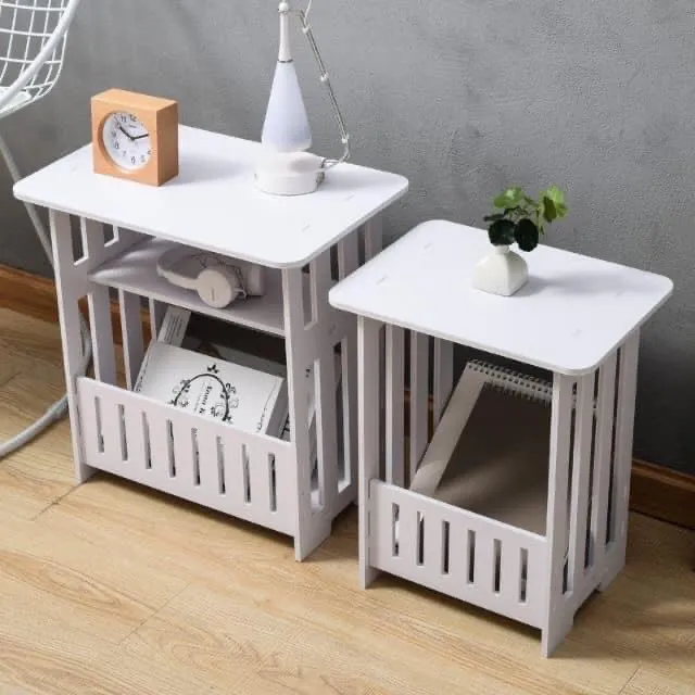 Modern Side Table with Book Rack with Free Face Shield Lazada PH