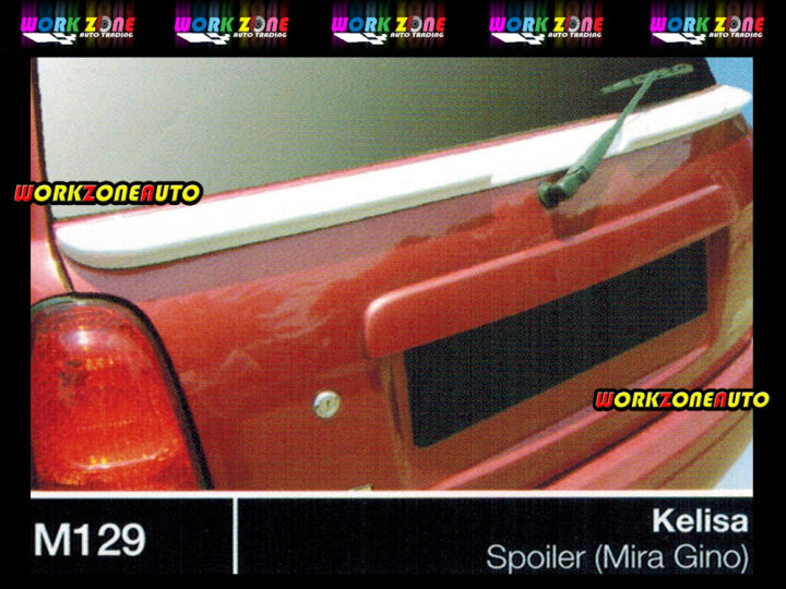 M129 Perodua Kelisa Center Fiber Spoiler Mira Gino Body Kit Bodykit