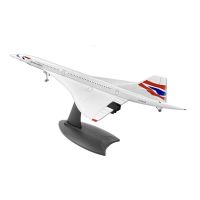 2X 1/200 Concorde Supersonic Passenger Aircraft Air British Airways Model for Static Display Collection