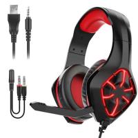 Wireless Headset Cat Ear LED Light Headphone With Microphone Stereo Music Gaming Headset For Game PC Laptop Girl Daughter