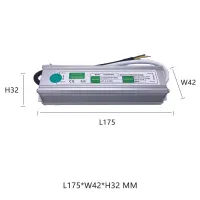 ;[-[; AC 110V 220V To DC 12V 24V Waterproof LED Driver 10W 20W 30W 50W 60W 100W 150W IP67 LED Power Adapter Supply For Outdoor Use