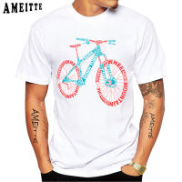 Anatomy Mountain Bike Letter Art เสื้อยืดฤดูร้อนใหม่ผู้ชายแขนสั้นจักรยานขี่จักรยานกีฬา T เสื้อตลกสีขาว Casual Boy Tees