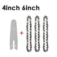 4in 6 Inch Chainsaw Chain Guide Plate Set 4 Inch Mini Electric Saw Chains Wood Branch Cutter Sharp Chains Blades Replacement