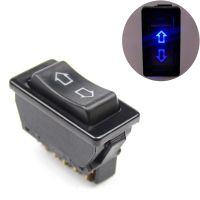 Universal 12V 20A 2 Way Momentary Electric Window Aerial Up Down Rocker Switch Car Aerial Push Fit Electrical Circuitry  Parts