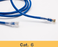 สายแลน เข้าหัวสำเร็จรูป Cat.6 Ethernet RJ45  ความยาว 1 เมตร