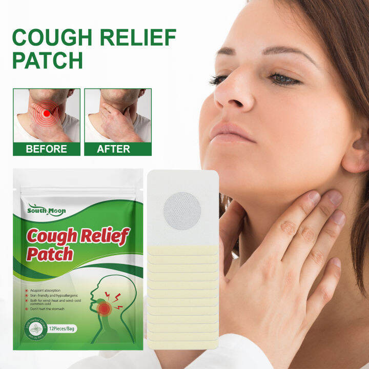 South Moon 12pcs Cough Relief Patch Herbal Ingredients to Help Relieve