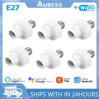 AUBESS WiFi Smart Light Bulb Adapter Lamp Holder Base AC Smart Life/Tuya Wireless Voice Control With Alexa Google Home E27 E26 Ratchets Sockets