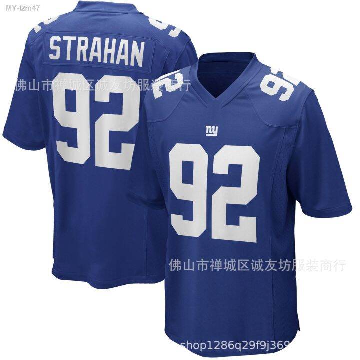 NFL Football Jersey Giants 92 Blue Michael Strahan May | Lazada