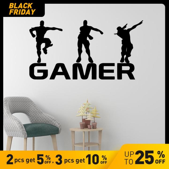 Gamer Vinyl Wall Sticker for Kids Rooms Decoration Decal Poster