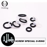 20pcs M3 M4 M5 M6 M7 M8 M9 M10 White Silicon Black NBR O-ring Seals Screw Washer Rubber Washer Gasket Ring Assortment Gaskets