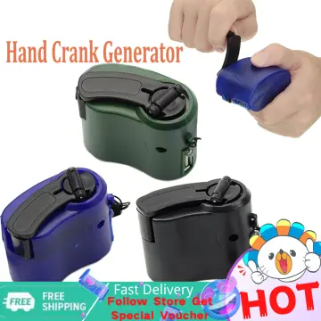 F20 20W Portable Hand Crank Generator Outdoor Emergency USB Charging  Generator 