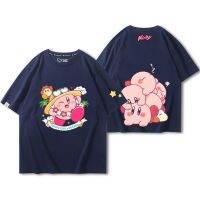 สนุกสนานกับเกม Kirbys Dream Land Exploration ในชุดเสื้อยืดผ้าฝ้ายฤดูร้อนสำหรับผู้ชายและผู้หญิงแขนสั้น