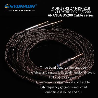 SYRNARN MDR-Z7 Z1R Z7M2 Headphone balance cable HE-R9 D7100 D7200 D600 4pin XLR 4.4 3.5 OCC copper Silver plated Upgrade cable