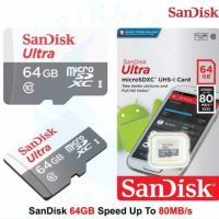 Sandisk หน่วยความจํา 64GB ULTRA MICRO SD CLASS 10 ความเร็ว 100 ของแท้ 100%