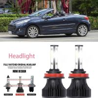 หลอดไฟหน้ารถยนต์ LED LAI 40w 6000k สีขาว สําหรับ Peugeot 207 CC (WD) 2007-2023