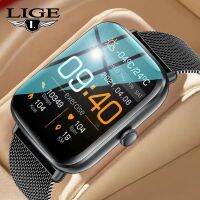 LIGE กีฬาสมาร์ทนาฬิกา Full Touch IP67 กันน้ำฟิตเนส Tracker กีฬานาฬิกาความดันโลหิต SmartWatch สุภาพสตรีสำหรับ Xiaomi HuaWei