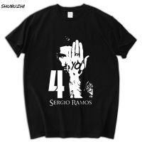 Mens Print Cotton Tshirt Sergio Ramos Printed T Shirt Men Tee Shirt