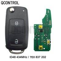 QCONTROL 2 BT Remote Car Key 434MHz ID48 Chip For 7E0837202/5FA010185-00 for AMAROK/TRANSPORTER for VW/VolksWagen