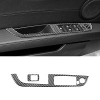 SHJGKFD For BMW Z4 E89 2009-2016 Carbon Fiber Car Window Lifter Control Switch Panel Cover Trim Sticker Accessories