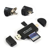 【100%-New】 liaoxian3105992120 3 In 1 OTG Micro/sd/tf Reader แบบพกพา USB 2.0แฟลชไดรฟ์เครื่องอ่านหน่วยความจำอัจฉริยะ Type C Cardreader สำหรับ Mac Vista