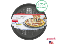 04497 GoodCook AirPerfect 15.75 In. Carbon Steel Nonstick Large Pizza Pan ถาดอบพิซซ่าใหญ่ กู๊ดคุก รุ่นแอร์เพอร์เฟค คุณภาพดี Look Around