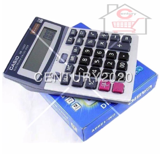 CASIO Standard Calculator Electronics Calculators with Big Button 12 Digit DM-1200V