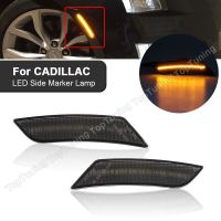 2 Pezzi Ambra Anteriore LED Indicatore Di Luce Laterale Fumo/lente Trasparente ต่อ Cadillac ATS 2013 2014ต่อ Cadillac XT5 2017 2018 2019 2020