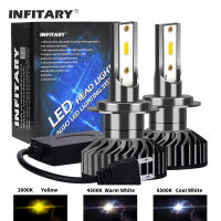 Infitary H4 H7 Fog Led Lights 20000LM CSP 1860 Chip H1 H3 H11 H13 HB3 HB4 9004 9007 6500K 4500K 3000K Auto Car Headlight Bulbs