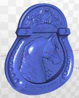 【✲High Quality✲】 shen1817474 Relief 3d Horseshoe_1รุ่นสำหรับ Cnc ในไฟล์ Stl