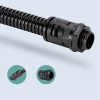 ┋▪ PG19 Cable Gland Corrugated Tube Connector AD25 Pipe Joint Clamps M25 Screw 5Pcs Plastic Hose Connector Flexible Pipe Fitting