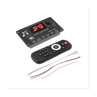 Color Screen MP3 Player Decoder Board 2X40W Amplifier Call Recording BT Car FM Radio Module Support TF USB AUX 3.5 WAV