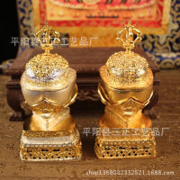 เนปาลหัตถกรรม Tantric พระพุทธรูปช้อนส้อม Toba ชามธรรมะป้องกันถ้วยทิเบตธรรมะ Ware Gabara ชาม