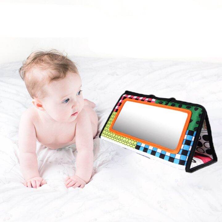 LUMINOUS Folding Baby Toy Mirror Color Perception Hanging Developmental Toys Montessori Colorful