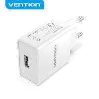 Vention USB Wall Charger หัวขาร์จเร็ว 1 Port 12W Fast Charging EU Plug USB Charger for Samsung Huawei Xiaomi  VIVO OPPO 1 Port USB fast  Charger