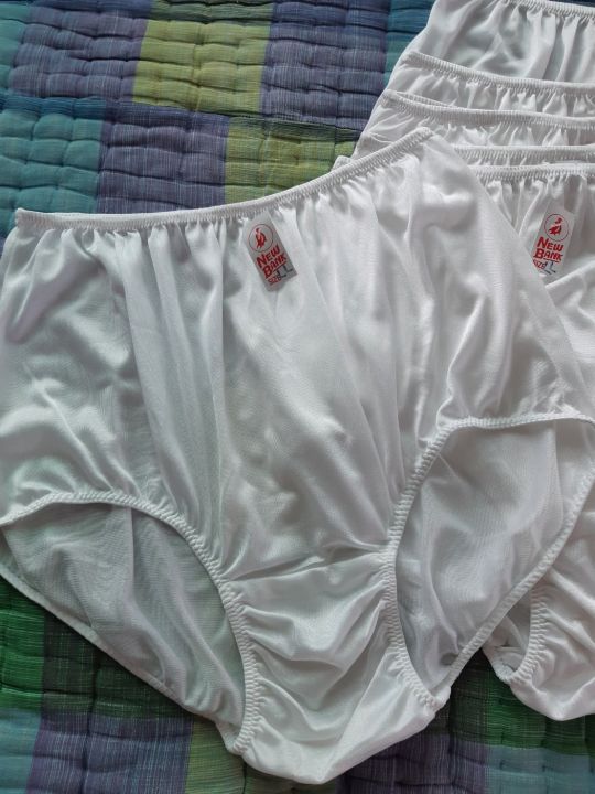 กางเกงในคนอ้วน-ตัวใหญ่-แบบเต็มตัว-สีขาว-แพ็ค6ตัว-ผ้าไนล่อน-ราคาโรงงาน-เอว-40-50-นิ้ว-ยืดหยุ่นแห้งเร็ว-white-underwear-nylon-full-briefs-big-size-ไซส์ใหญ่