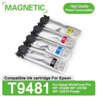 2SET NEW Compatible T9481XL T9481-T9484 Pigment Ink Bag With Chip For Epson Workforce Pro WF-C5290 WF-C5790 WF-C5210 Printer