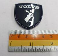 Pate Volvo ดำ ขอบ ดำ คู่ งานเหล็ก 3.9CM