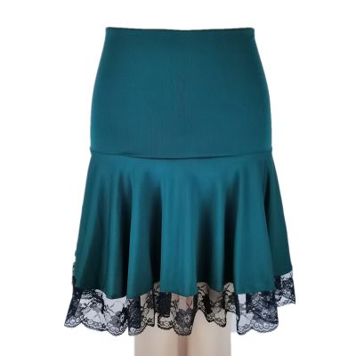‘；’ Gothic Lace Patchwork Skirt Women Casual  Mini Dark Y2K Aesthetic Slim High Waist Harajuku Skirt