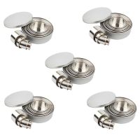 Cookie Biscuit Cutter Set, Round Stainless Steel Pastry Rings 60 Pieces with Round Box for Donut Pastries Fondant Cake