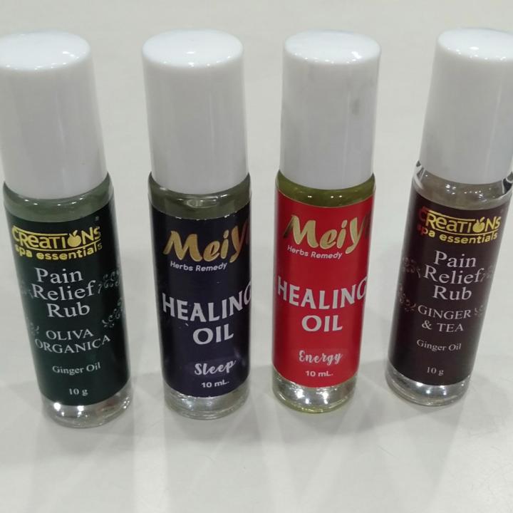 Creations Spa Essentials Pain Rub Healing Oil 10ml to Meiyi Herbs Remedy Healing  Oil 10ml Lazada PH
