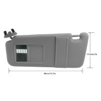 Gray Car Sun Visor Shade Without Sunroof for 2007-2011