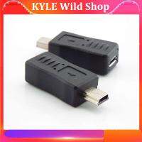 KYLE Wild Shop 1pcs Portable Micro USB Female to Mini USB Male Plug Jack Adapter Connector Charger Converter Black  Adaptor